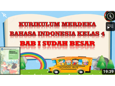 Kurikulum Merdeka : BAHASA INDONESIA KELAS 4 BAB 1 SUDAH BESAR "KALIMAT TRANSITIF&INTRANSITIF"
