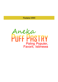 Aneka Puff Pastry Paling Populer, Favorit, Istimewa