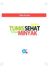 Serba Tumis Sehat Tanpa Minyak