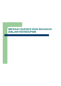 Sukses Melalui Pikiran