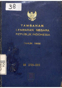 TAMBAHAN LEMBARAN NEGARA REPUBLIK INDONESIA 1966