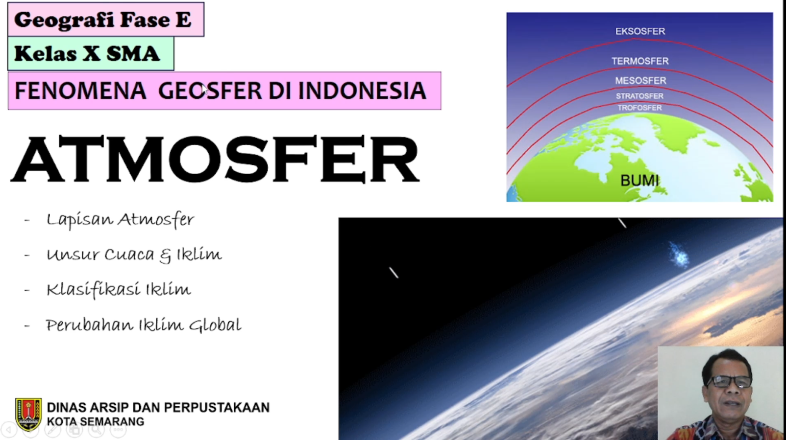 SMA KELAS X Geografi Fase E : Fenomena Geosfer Di Indonesia "ATMOSFER"