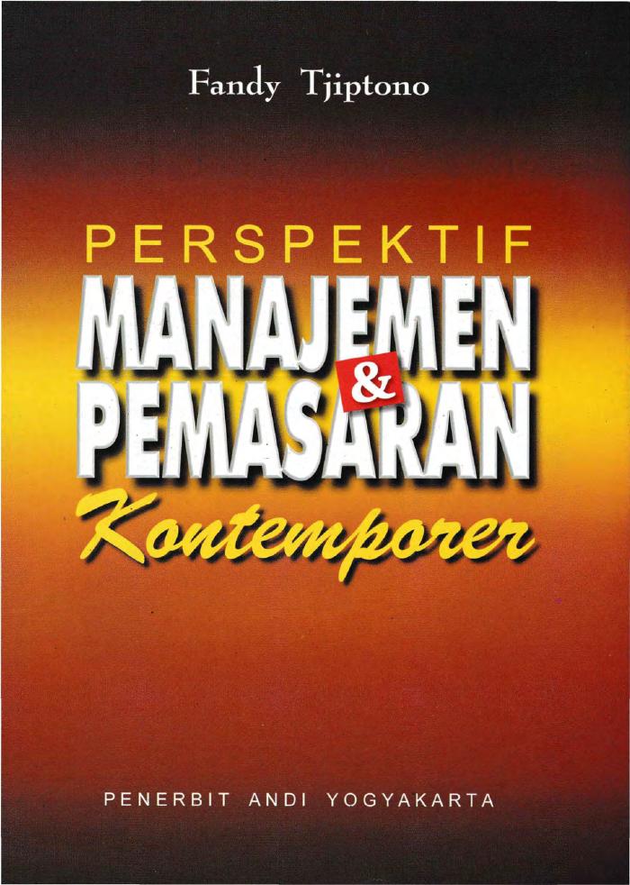 Perspektif Manajemen Dan Pemasaran Kontemporer
