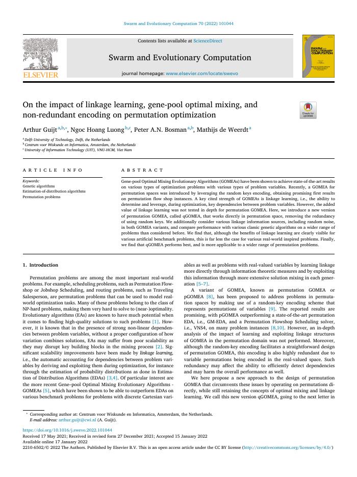 On the impact of linkage learning, gene-pool optimal mixing, and non-redundant encoding on permutation optimization