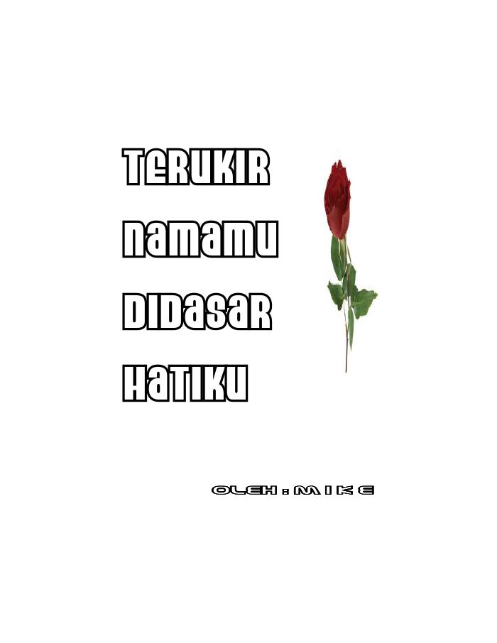 Terukir Namamu di Dasar Hatiku
