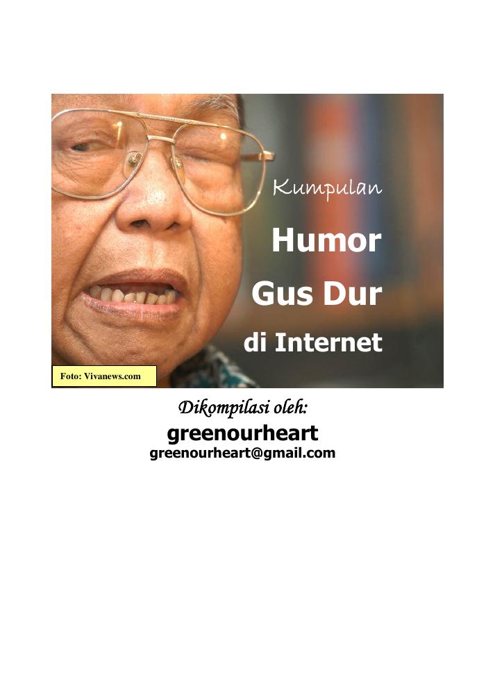 Kumpulan Humor Gusdur