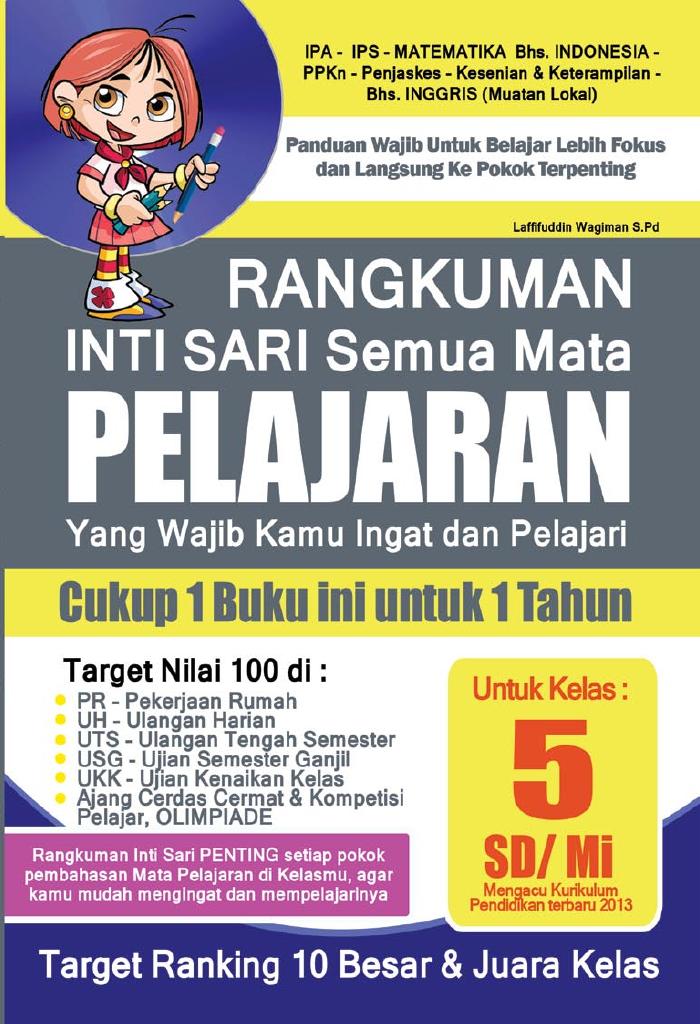 Rangkuman Intisari Semua Mata Pelajaran Kelas 5