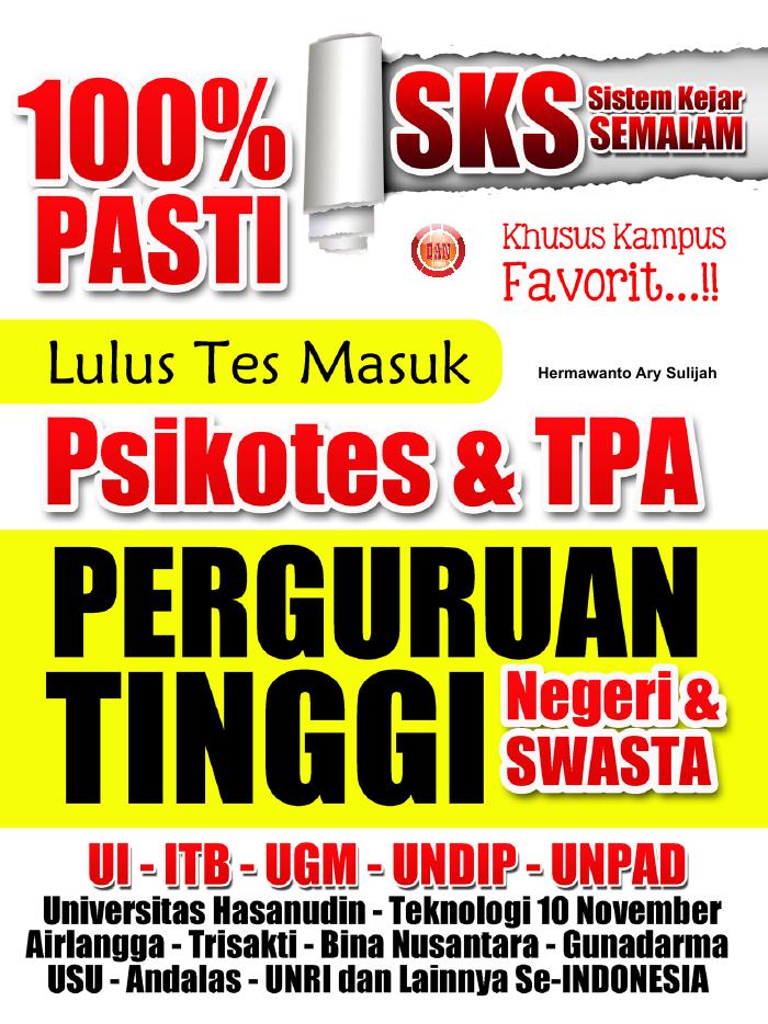 Sistem Kejar Semalam 100_ Pasti Lulus Tes Masuk Psikotes _ TPA Perguruan Tinggi Negeri _ Swasta