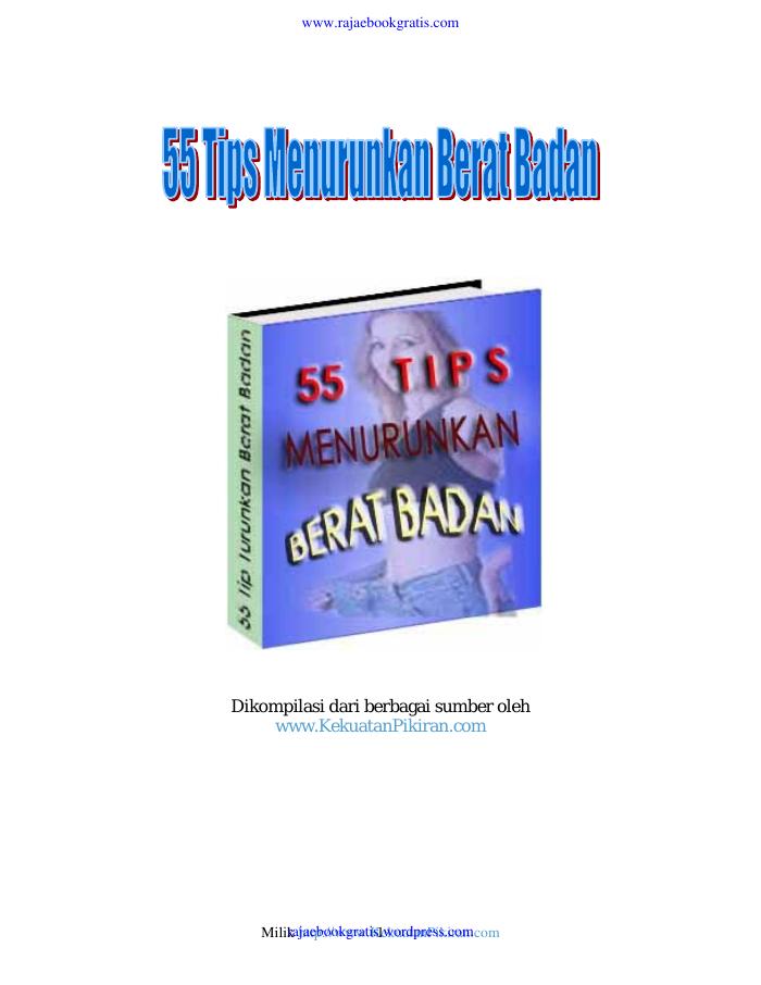 55 Tips Menurunkan Berat Badan