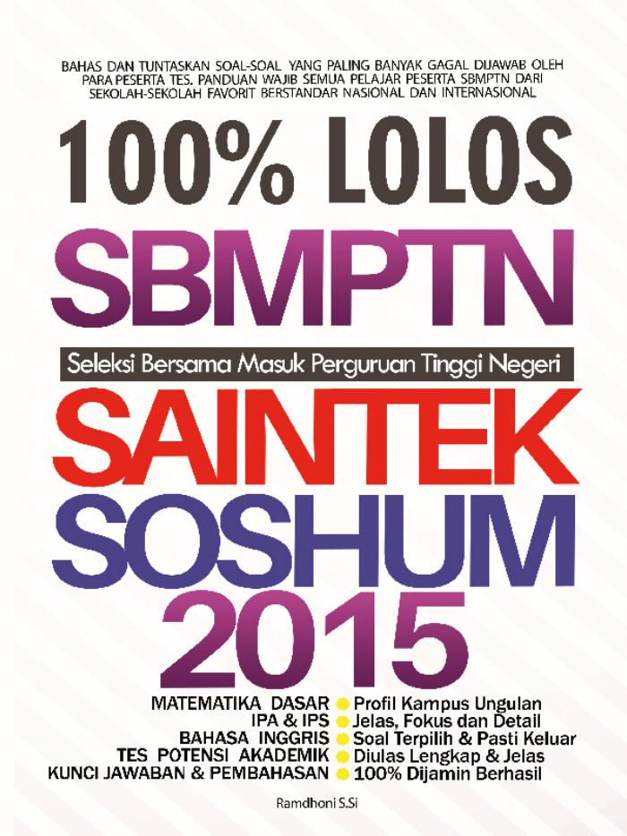 100_ Lolos SBMPTN Saintek - Soshum 2015