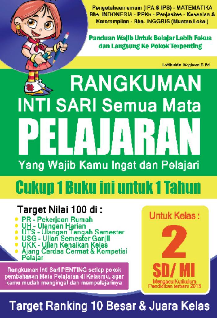Rangkuman Intisari Semua Mata Pelajaran Kelas 2 SD MI