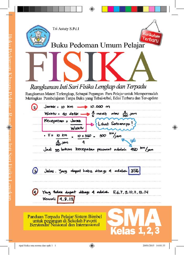 Buku Pedoman Umum Pelajar Fisika SMA Kelas 1, 2, 3