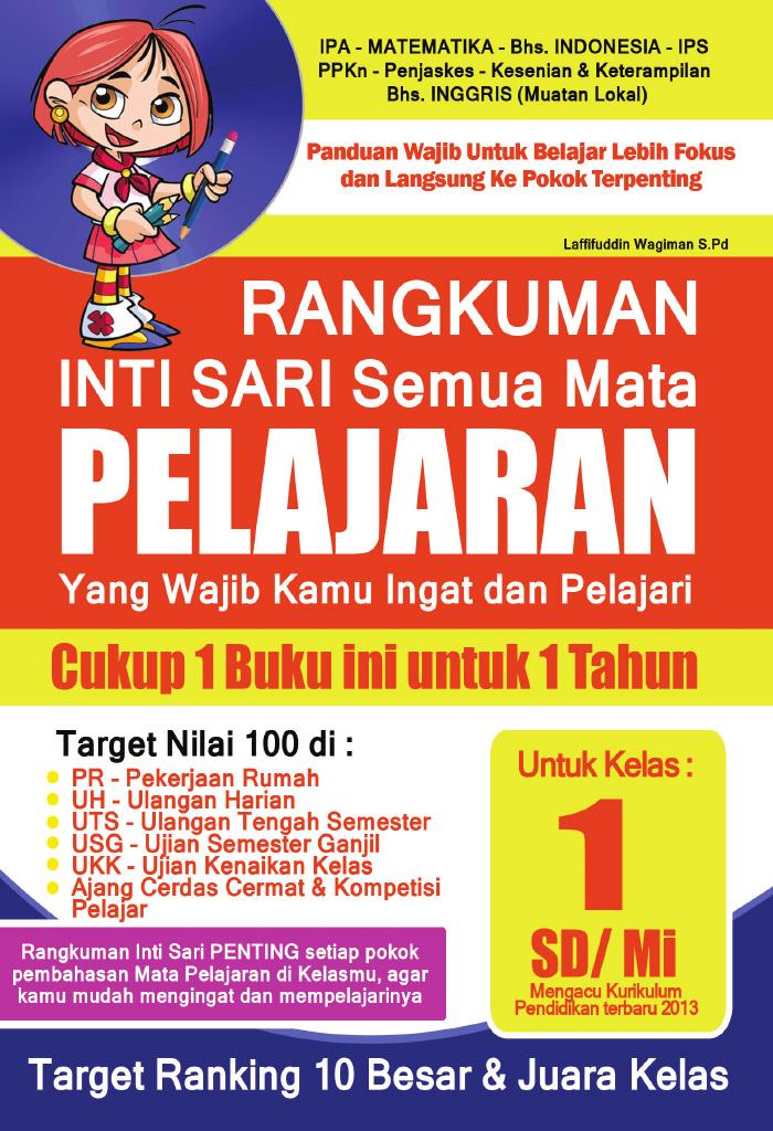 Rangkuman Intisari Semua Mata Pelajaran Kelas 1 SD