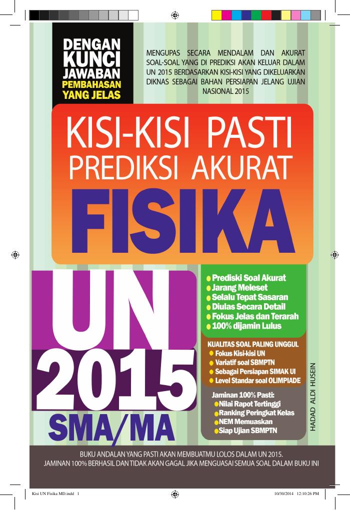 Kisi-kisi Pasti Prediksi Akurat Ujian Nasional FISIKA 2015