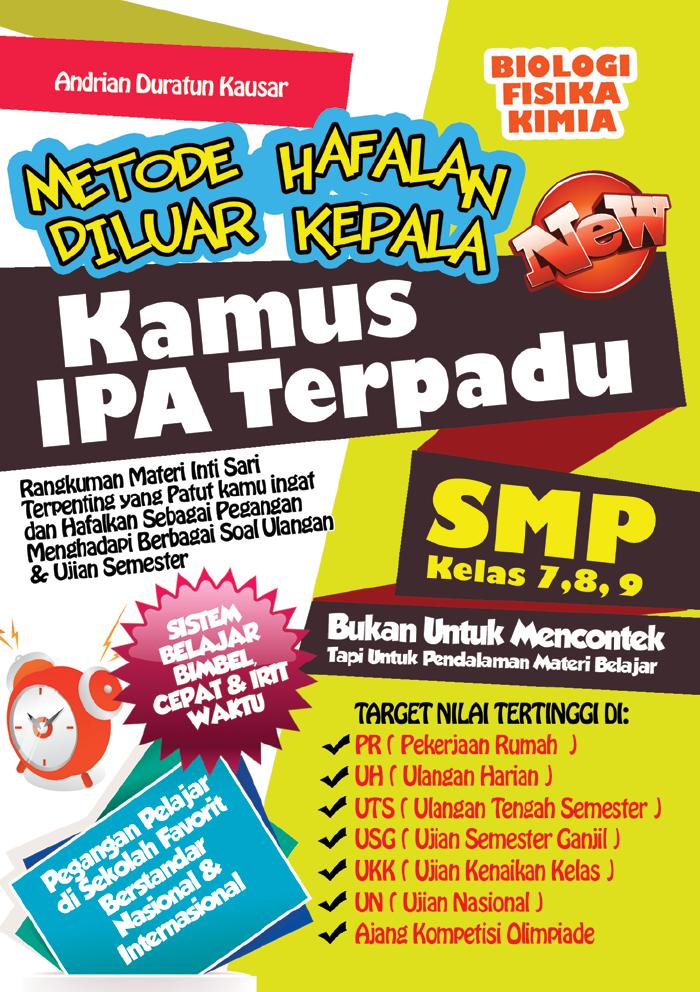 Metode Hafalan Di Luar Kepala Kamus IPA Terpadu SMP Kelas 7, 8, dan 9
