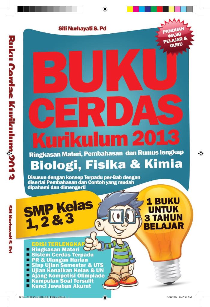 Buku Cerdas Biologi, Fisika, Kimia SMP 1,2,3