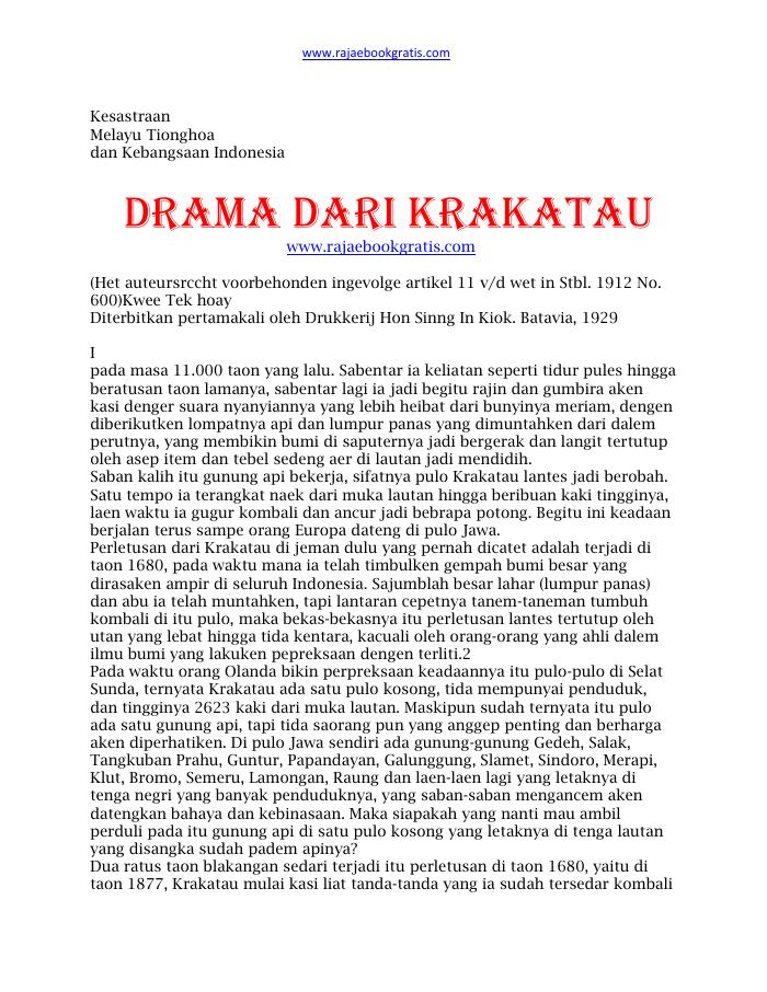 Drama dari Krakatau