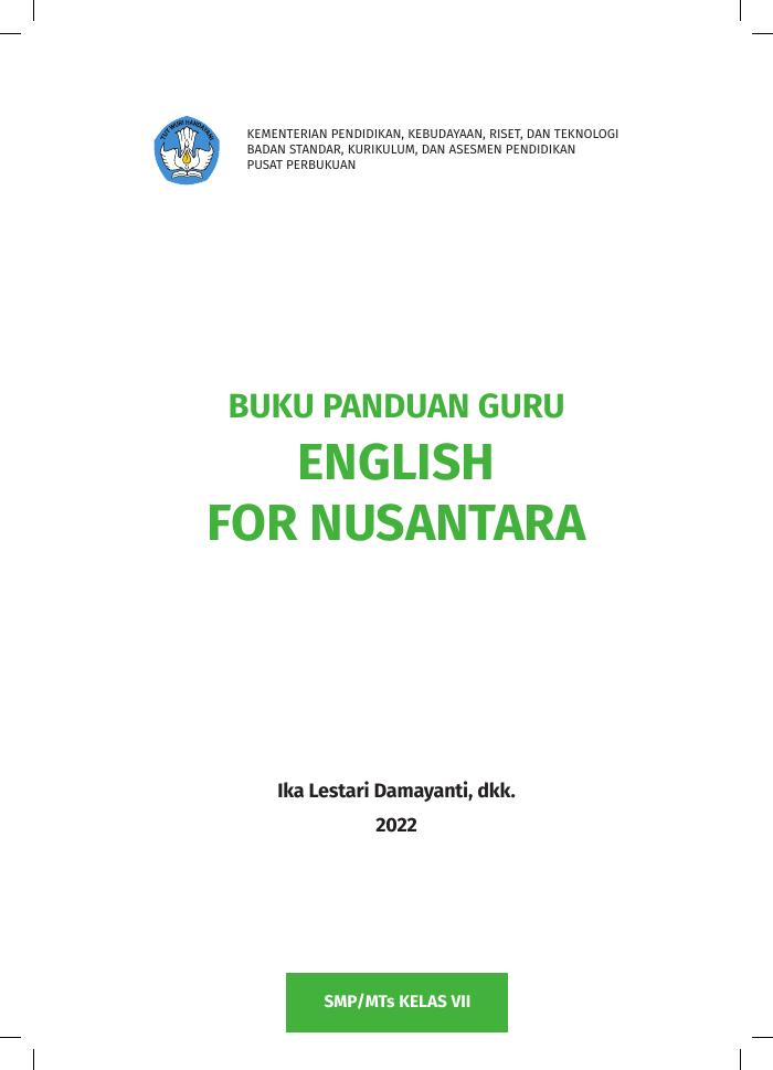 Buku Panduan Guru English for Nusantara untuk SMP/MTs Kelas VII