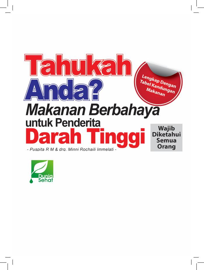 Tahukah Anda Makanan Berbahaya Untuk Penyakit Darah Tinggi