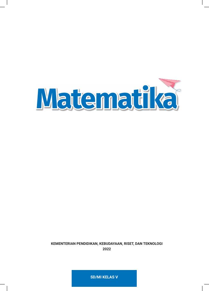 Matematika untuk SD/MI Kelas V
