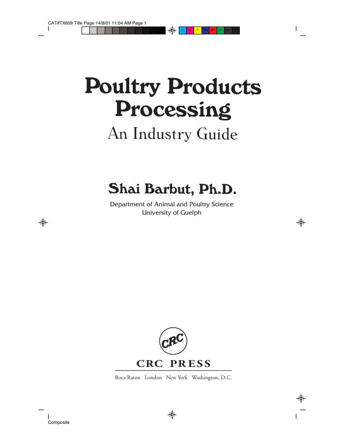Poultry Products Processing: An Industry Guide