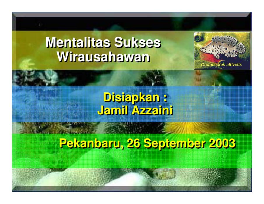 Mentalitas Sukses