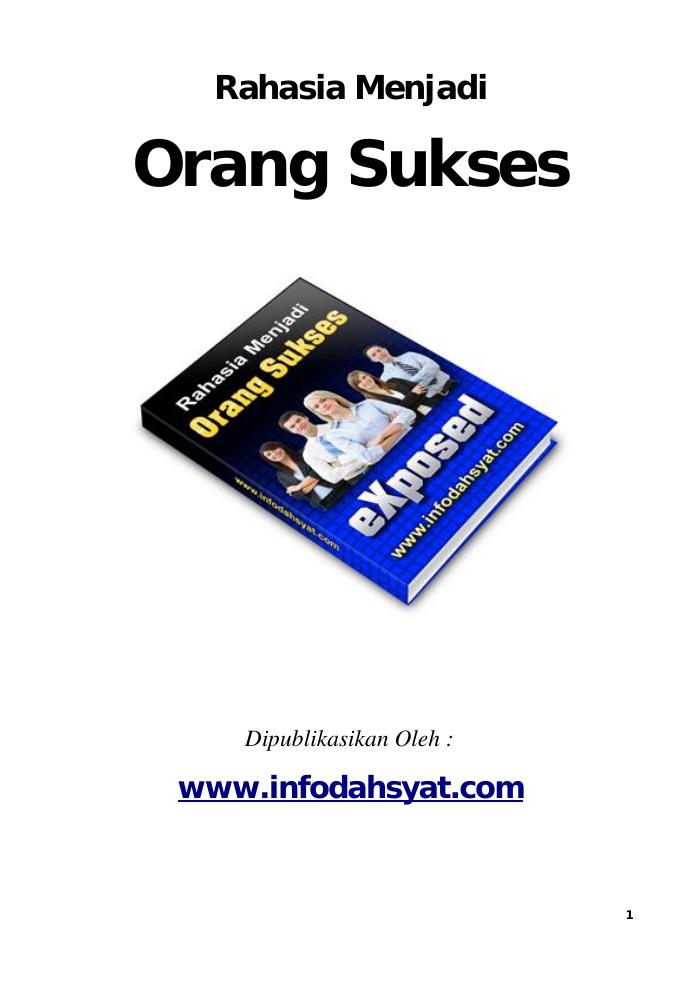 Rahasia Menjadi Orang Sukses