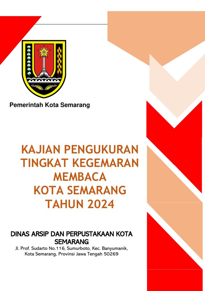 Laporan Kajian Tingkat Kegemaran Membaca Kota Semarang Tahun 2024