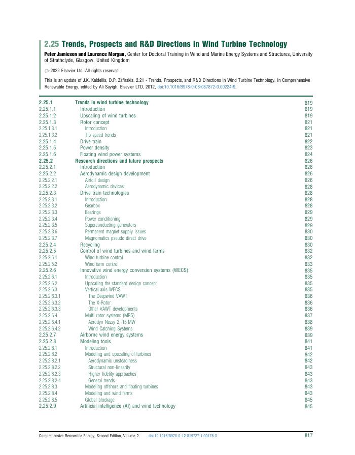 Trends, Prospects and R&amp;D Directions in Wind Turbine Technology
