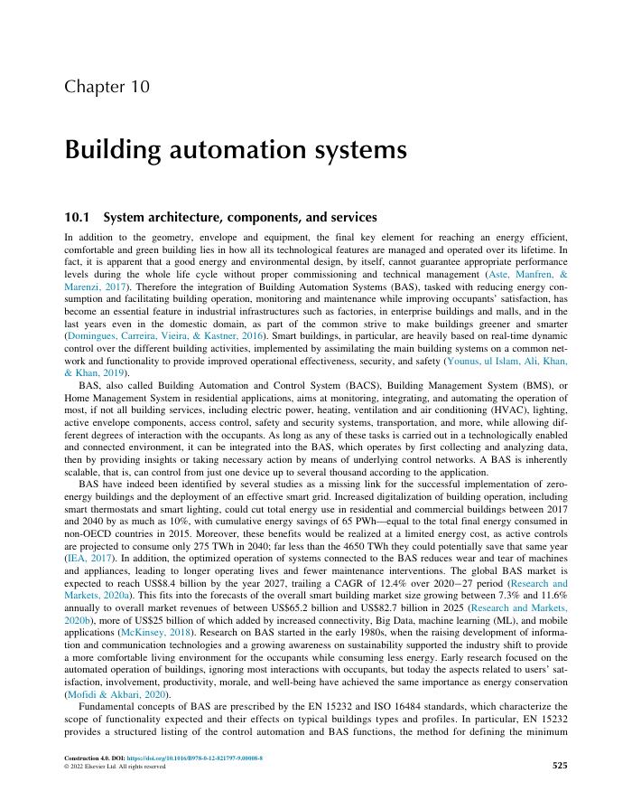 Building automation systems