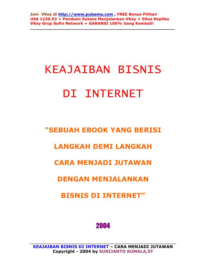 Keajaiban Bisnis di Internet