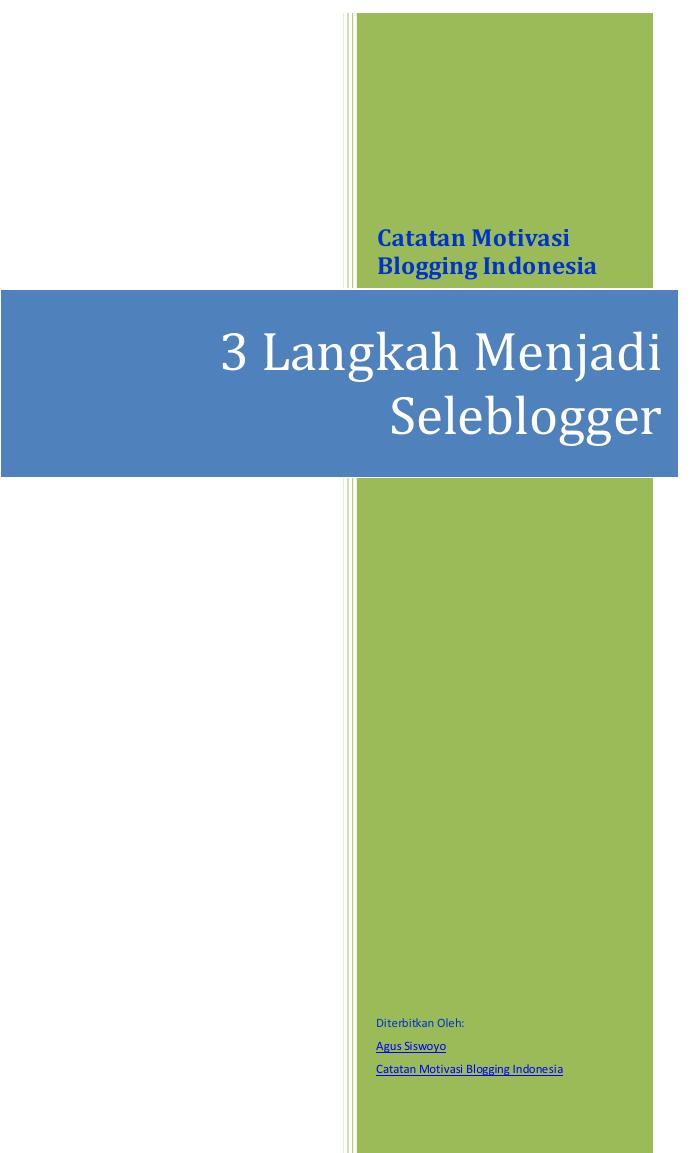 Langkah Menjadi Seleblogger