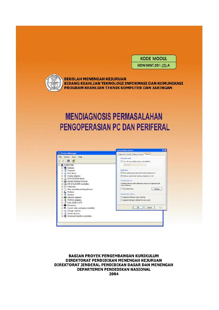 Mendiagnosis Permasalahan Operasi PC dan Periferal