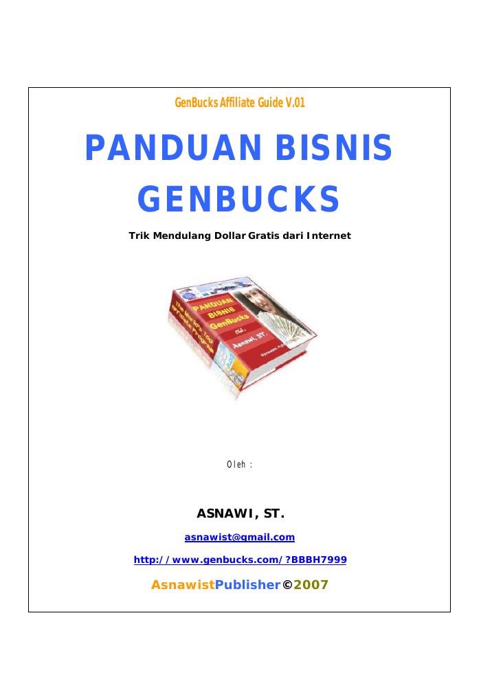 Panduan Bisnis Genbucks