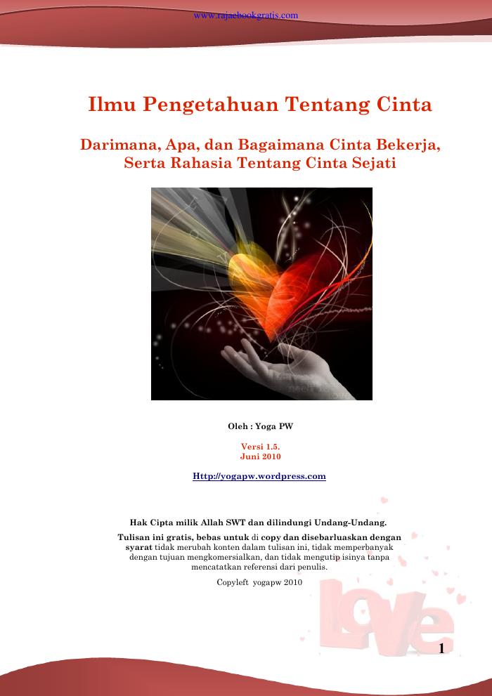 Ilmu Pengetahuan Tentang Cinta