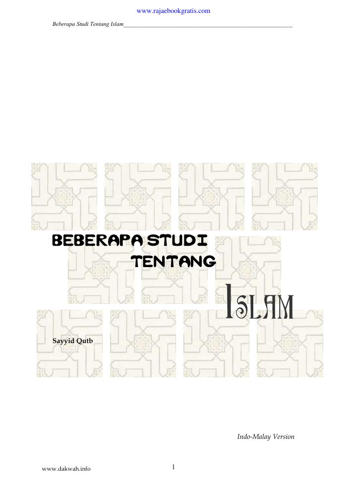 Beberapa Studi tentang Islam