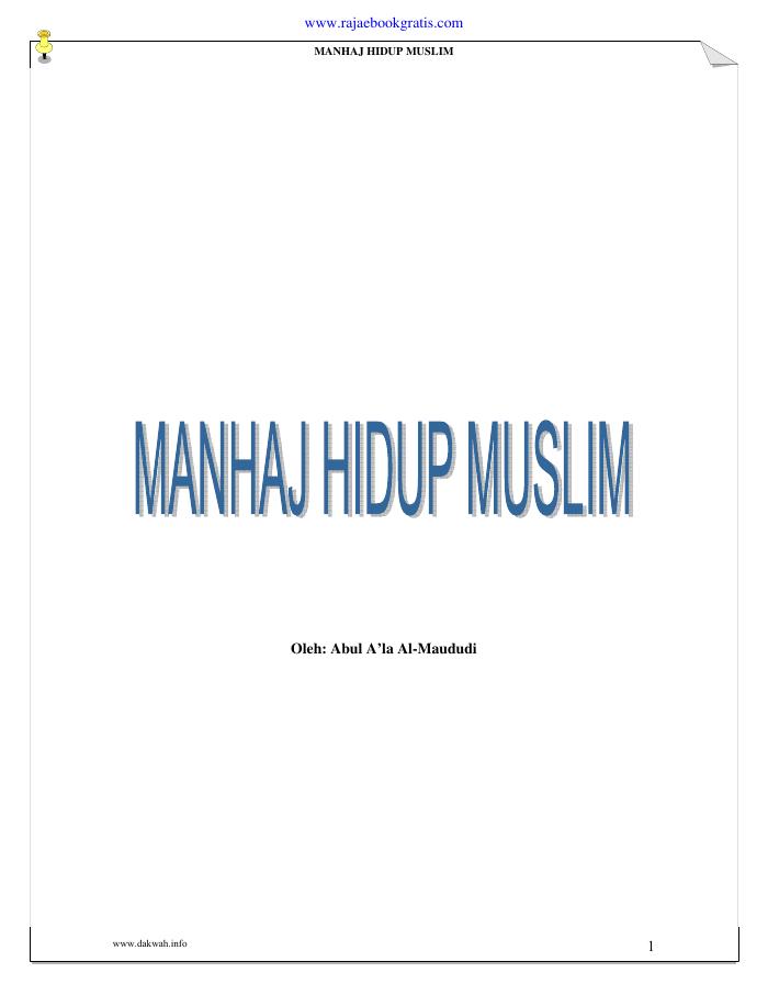 Manhaj Hidup Muslim