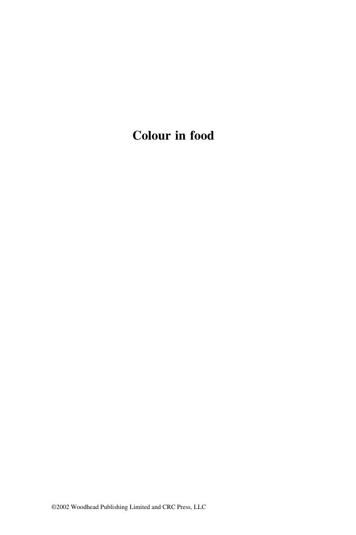 Colour in Food : Improving Quality