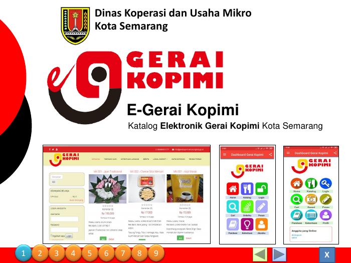 Paparan E-Gerai Kopimi Kota Semarang