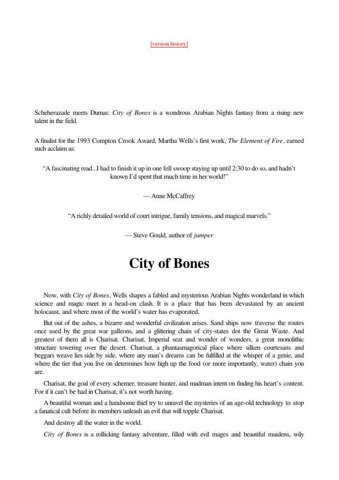 City of Bones