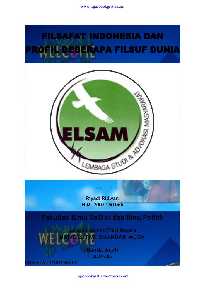 Filsafat Indonesia dan Profil Filsuf Dunia