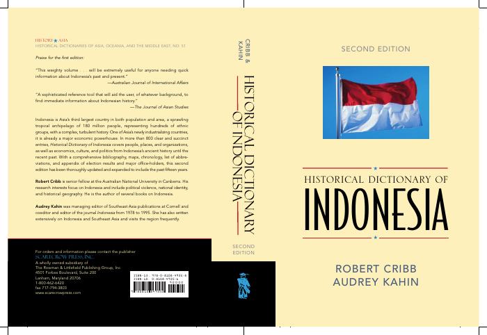 Historical Dictionary of Indonesia
