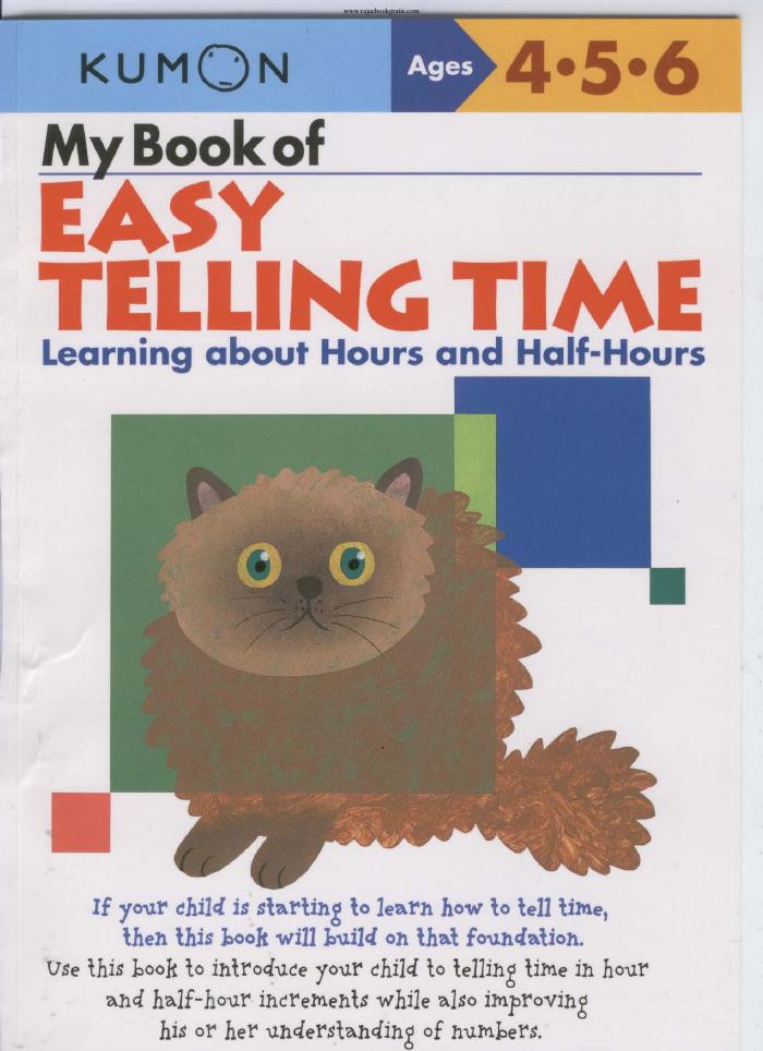 My Book of Easy Telling Time : Learning about Hours and Half-hours
