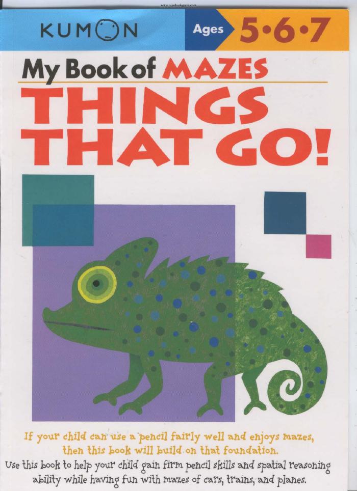 My Book of Mazes Things That Go! (Ages 5,6,7)