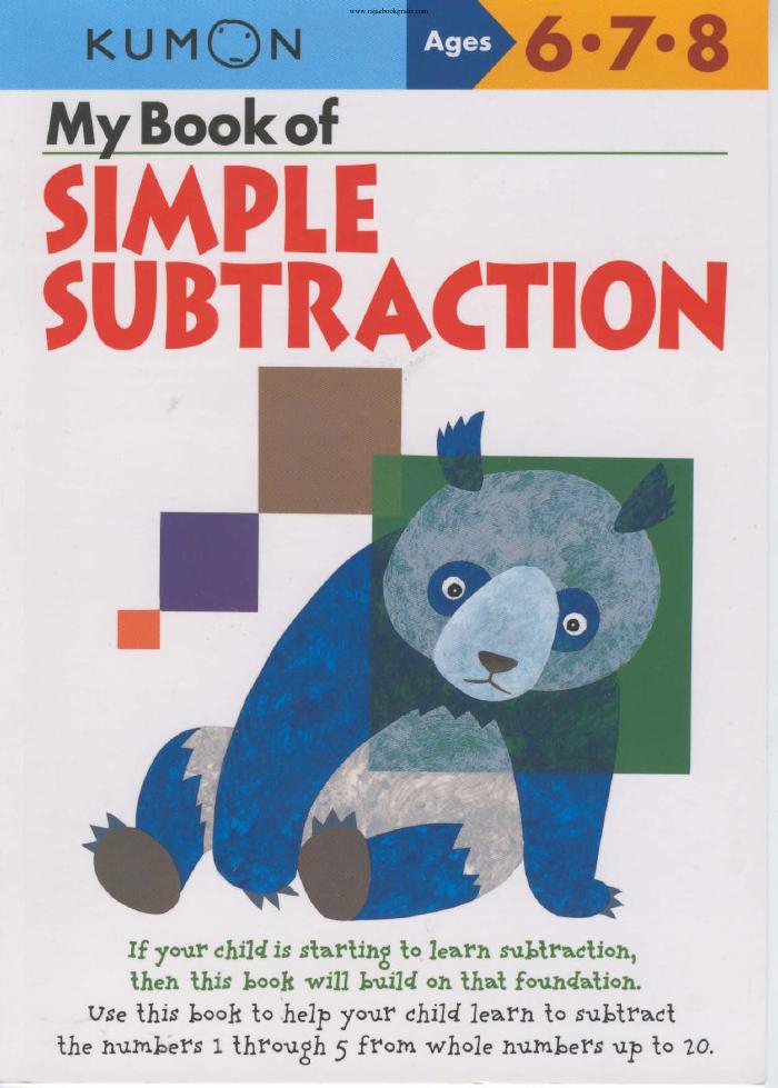My Book of Simple Subtraction (Ages 6,7,8)