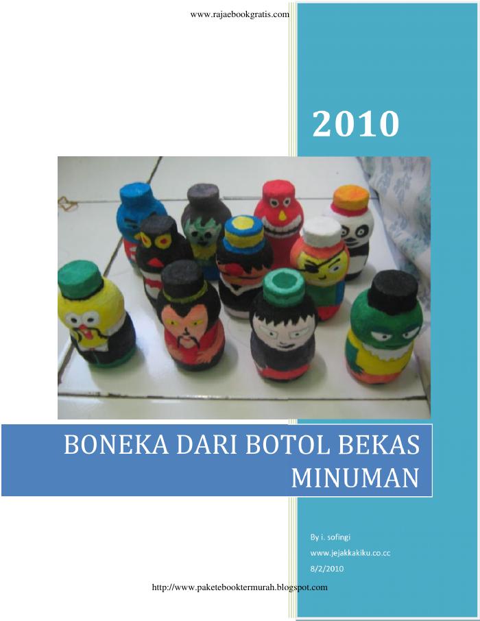 Membuat Boneka dari Bekas Botol Minuman