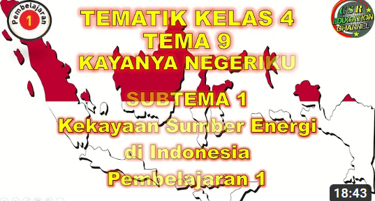 Kelas 4 Tematik : Tema 9 Subtema 1 Pembelajaran 1 (KAYANYA NEGERIKU)