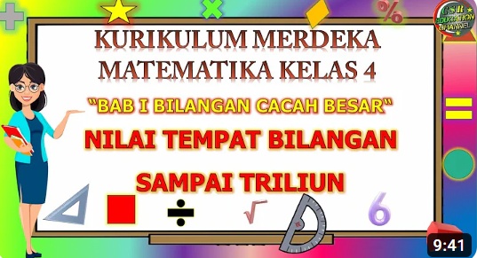 MATEMATIKA KELAS 4 BAB 1 BILANGAN CACAH BESAR - "NILAI TEMPAT BILANGAN SAMPAI TRILIUN"