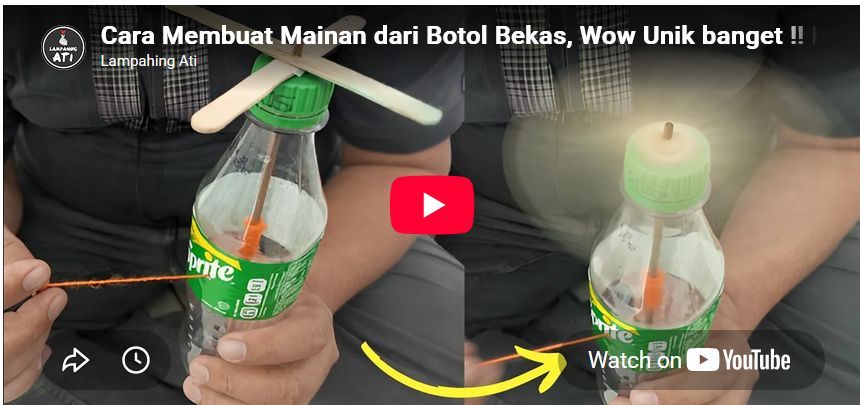 Cara Membuat Mainan dari Botol Bekas, Wow Unik banget !! Ide Kreatif