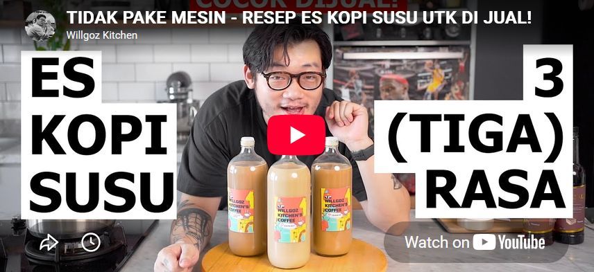 TIDAK PAKE MESIN - RESEP ES KOPI SUSU UTK DI JUAL!